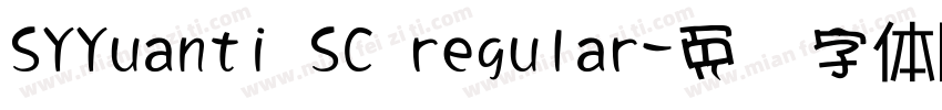 SYYuanti SC regular字体转换